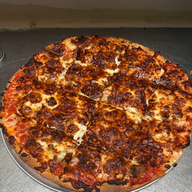 14" Sausage Pizza.