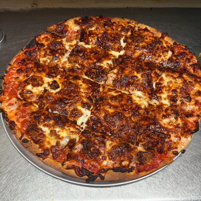 10" Sausage Pizza.