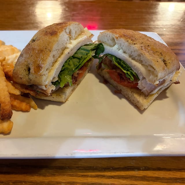 Focaccia Turkey Club.