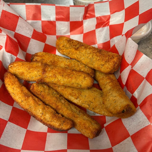 Fried Pickle Spears.